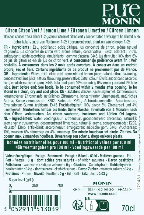 pure-by-monin-citron-citron-vert-sirop-sans-sucre-ajout image 2