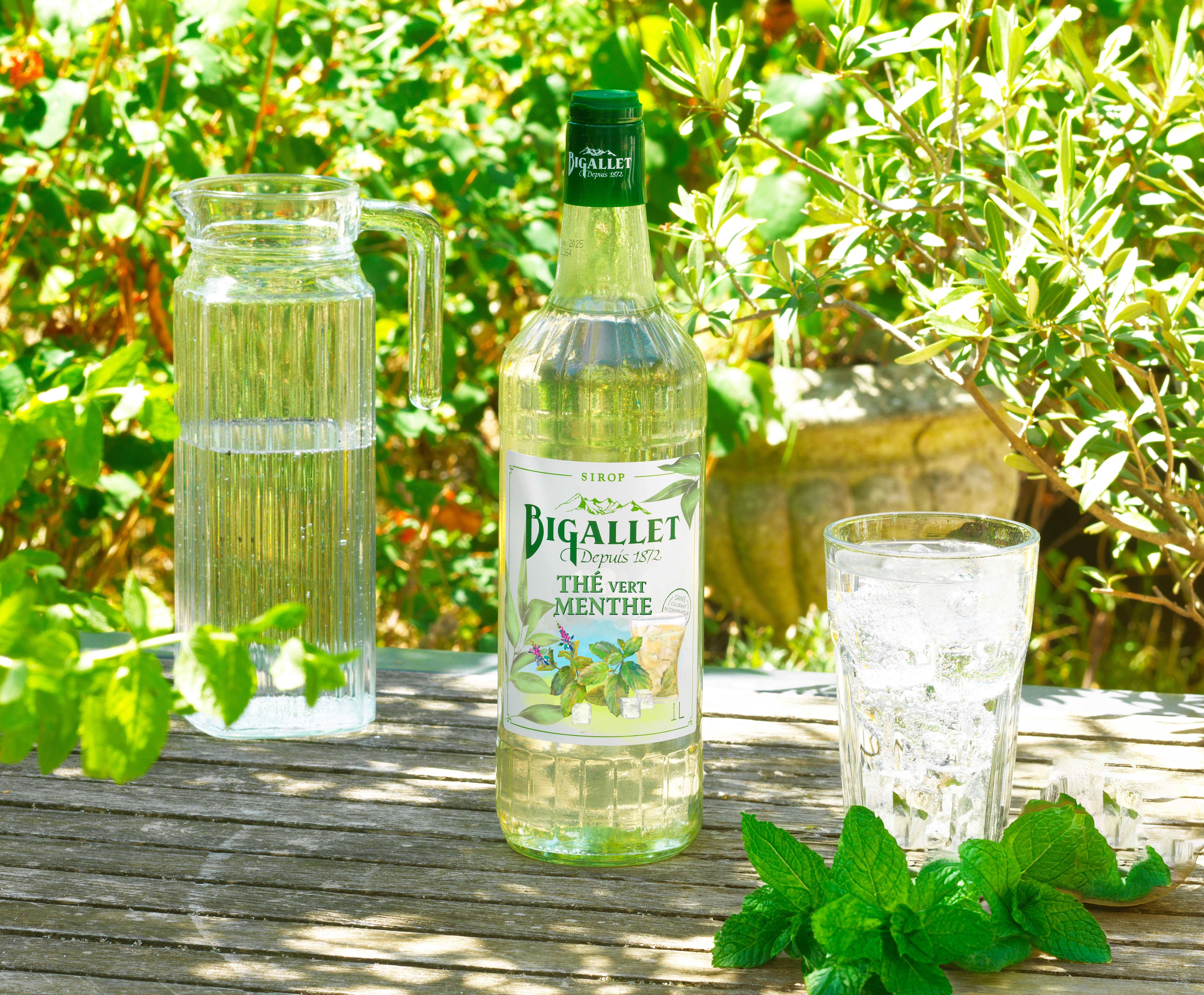 bigallet-sirop-de-th-vert-menthe-bio-sirop-pour-boissons image 2