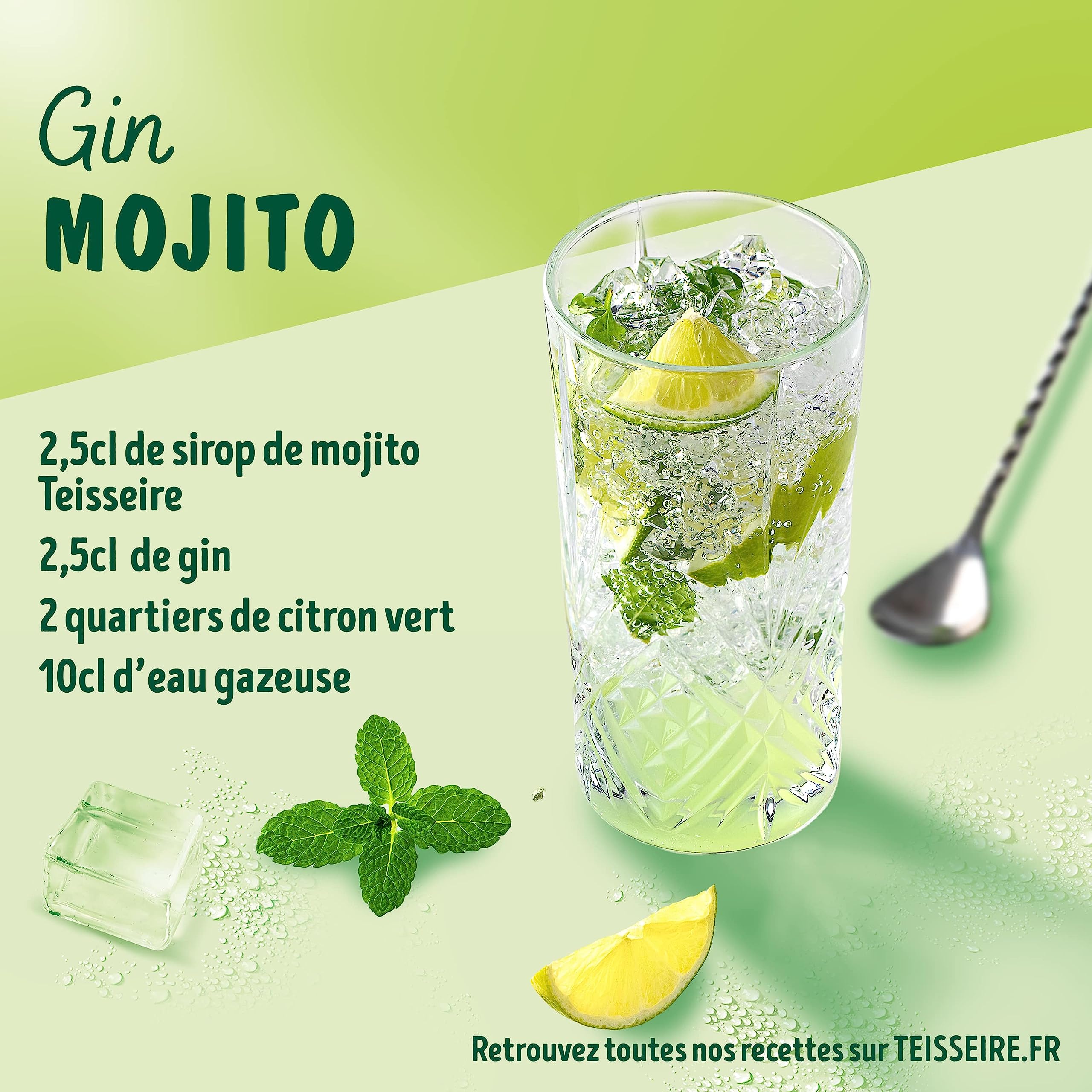 teisseire-sirop-parfum-mojito-citron-vert-menthe-60cl-cocktails image 2