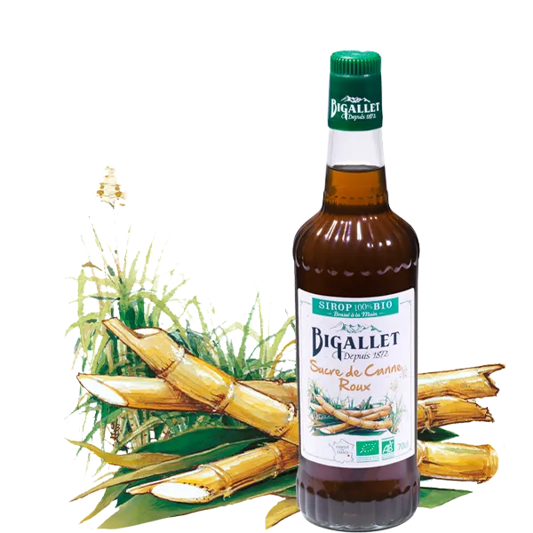 bigallet-sirop-de-sucre-de-canne-roux-bio-sirop-bar-cocktails image 1
