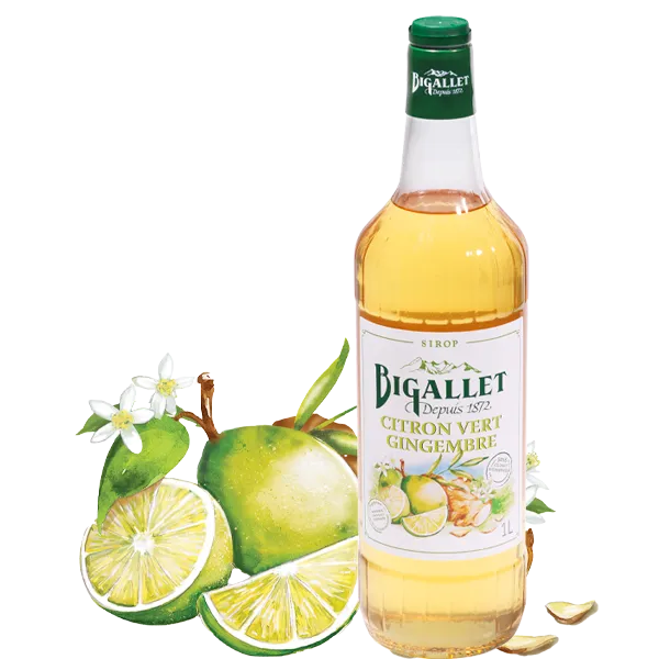 bigallet-sirop-bio-citron-vert-gingembre-sirop-pour-boissons image 1