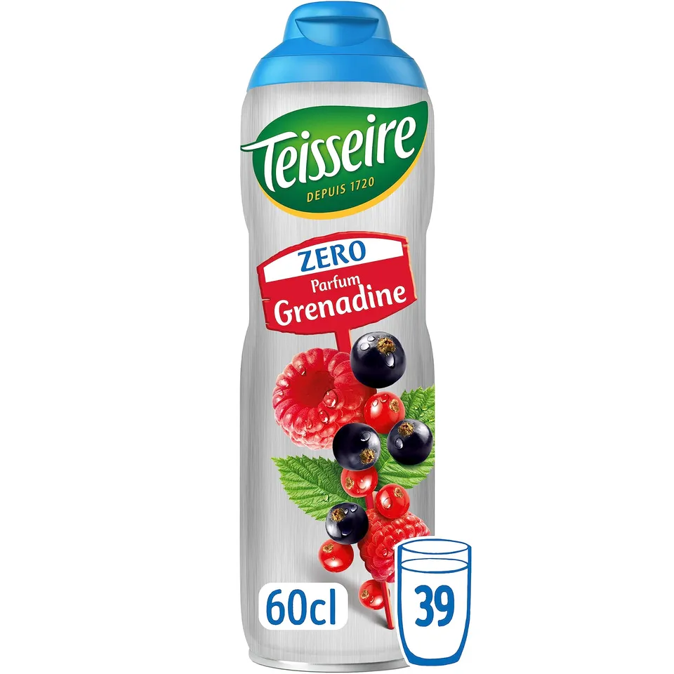 teisseire-grenadine-zero-sucres-sirop-60-cl image 1