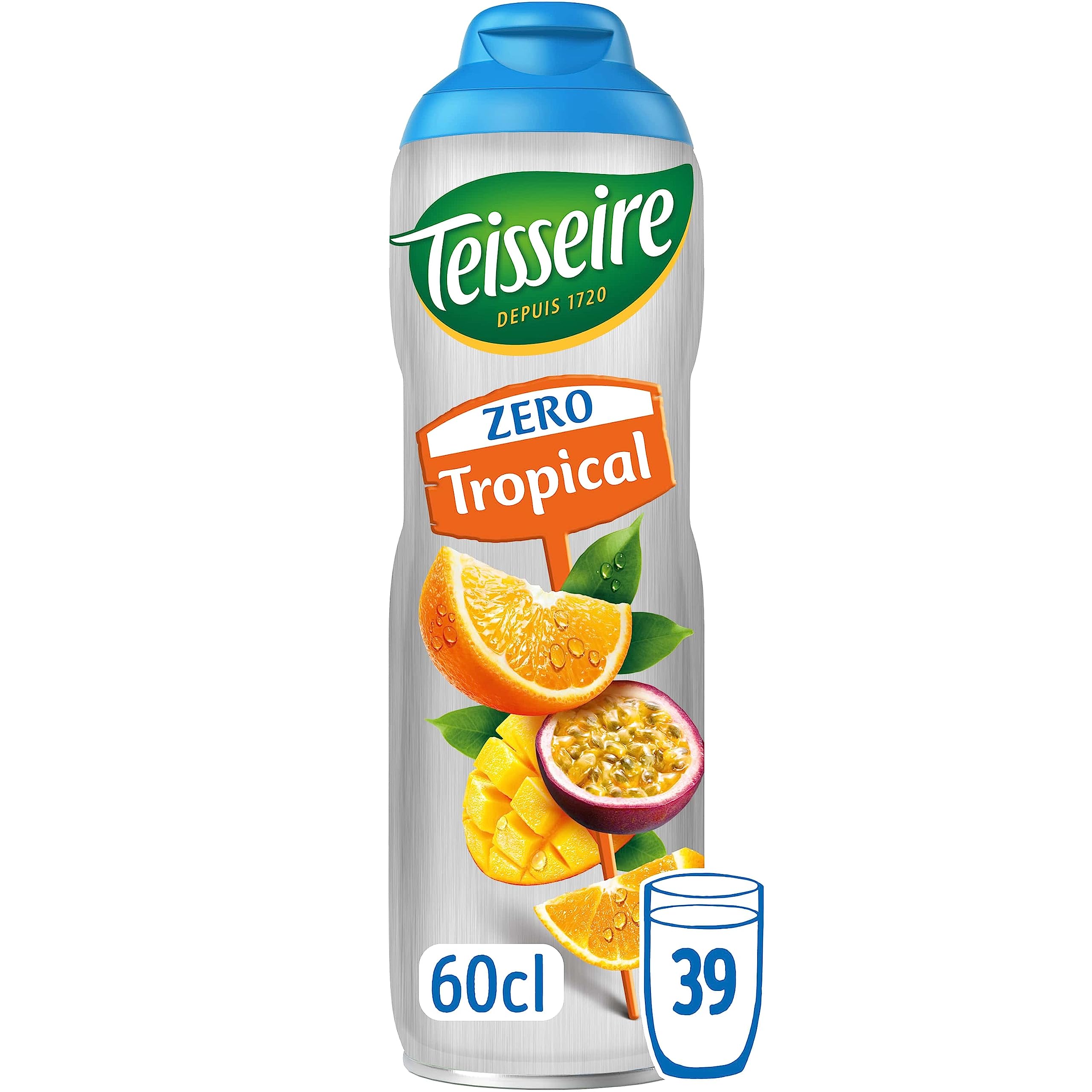 teisseire-z-ro-sucre-sirop-tropical-boisson-rafra-chissante-bidon-60cl image 1