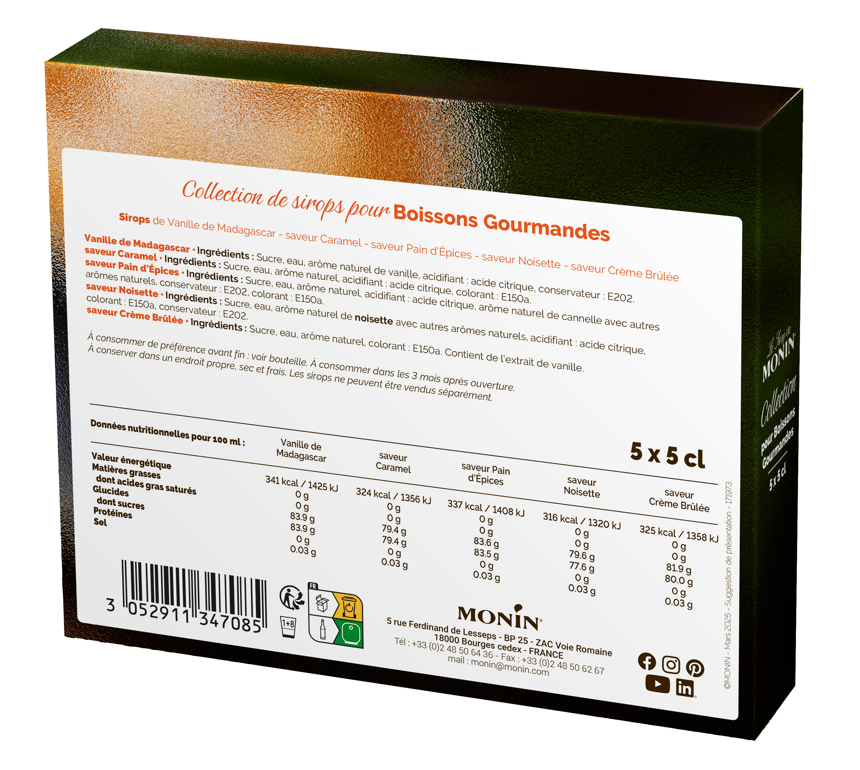 monin-collection-pour-boissons-gourmandes-coffret-sirop-5-mignonnettes image 2