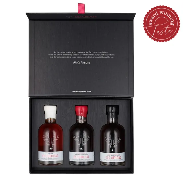 escuminac-coffret-cadeau-sirop-d-rable-500-ml image 1