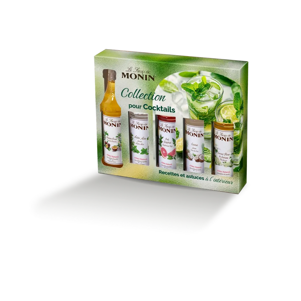 monin-collection-pour-cocktails-coffret-5-mignonnettes-sirops image 1