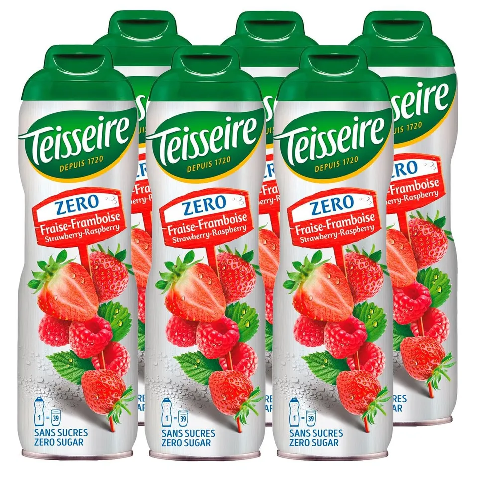 teisseire-z-ro-sucre-sirop-fraise-framboise-60cl-sans-sucre image 1
