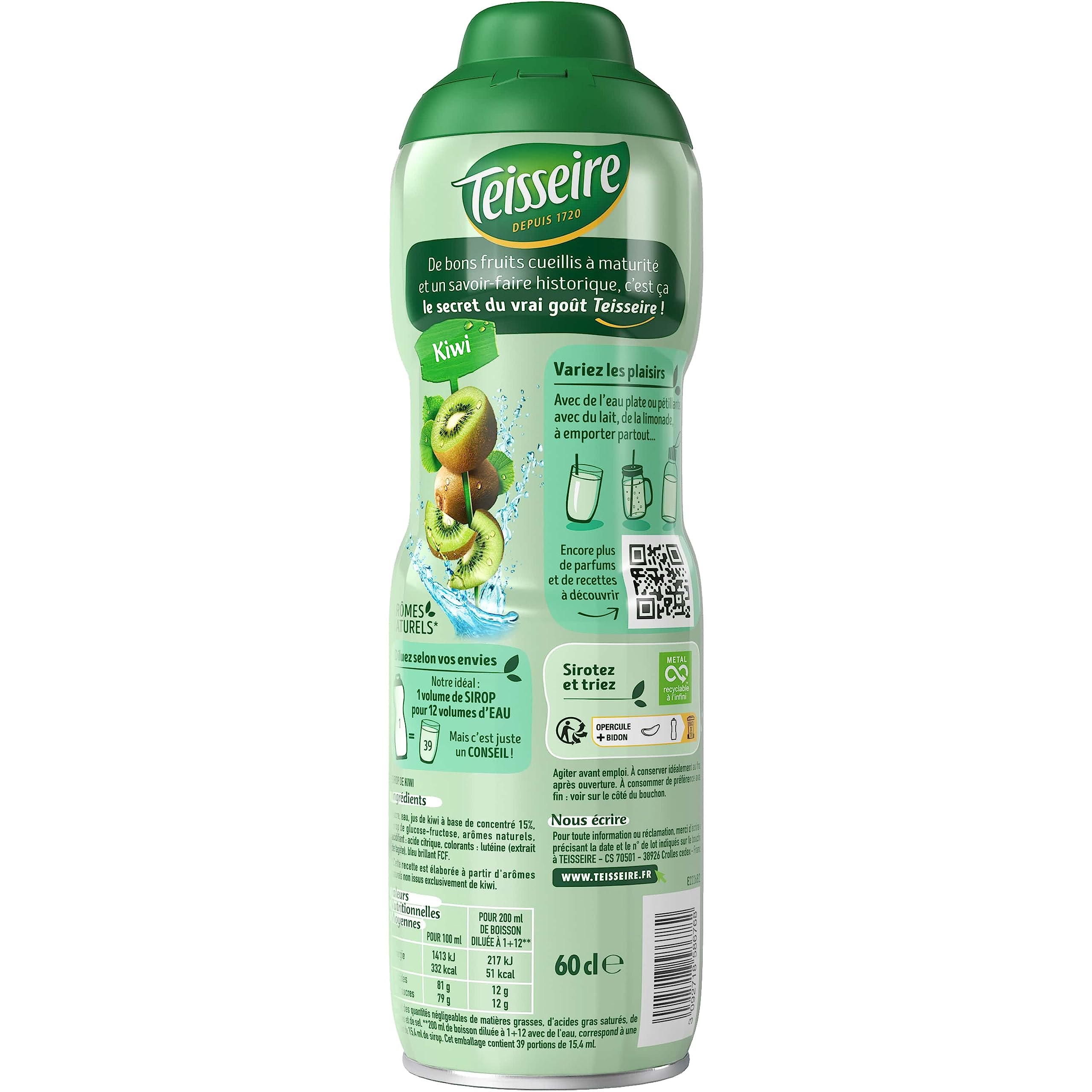 teisseire-sirop-de-kiwi-cocktail-et-boisson-rafra-chissante-bidon-60cl image 5