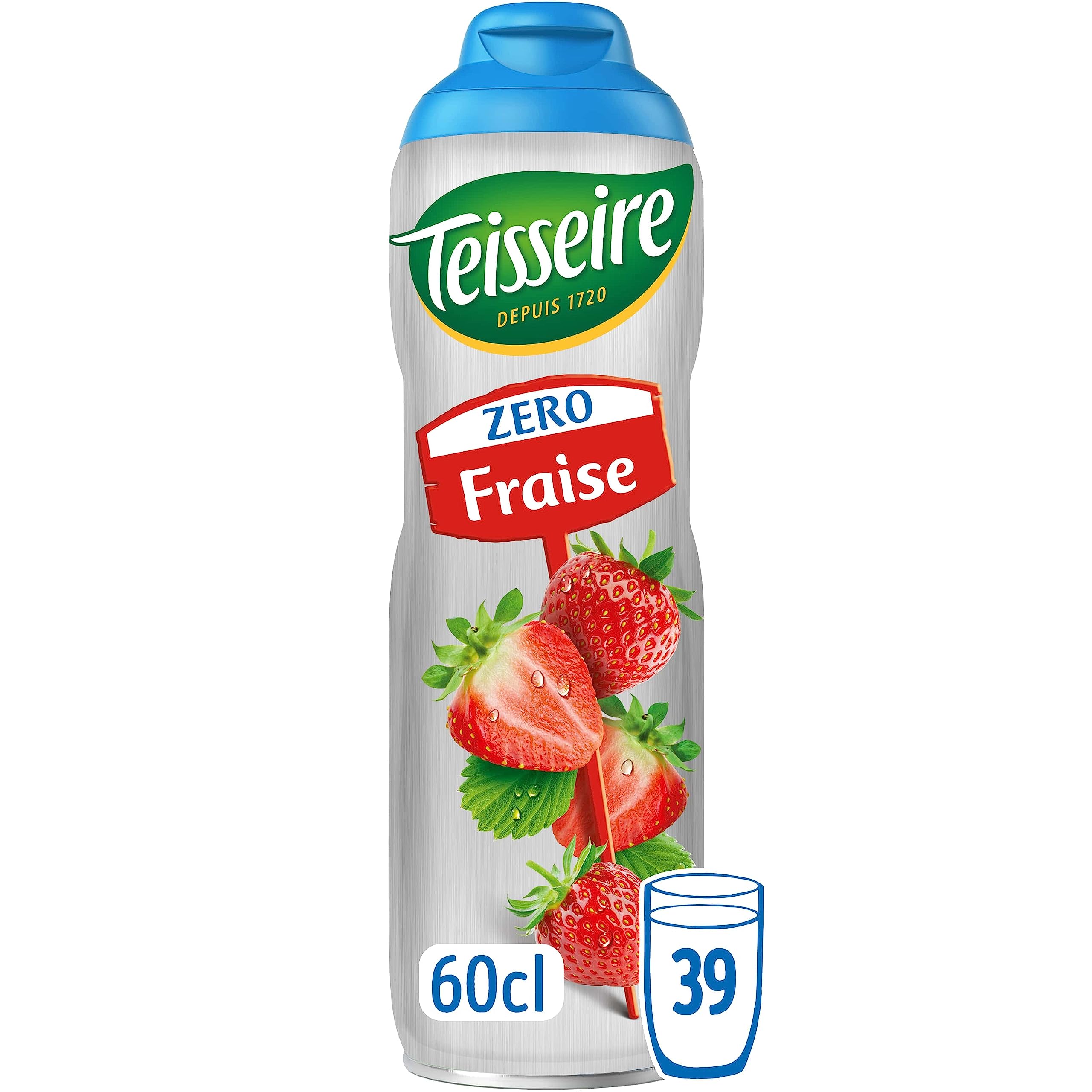 teisseire-fraise-sans-sucre-sirop-60-cl image 1