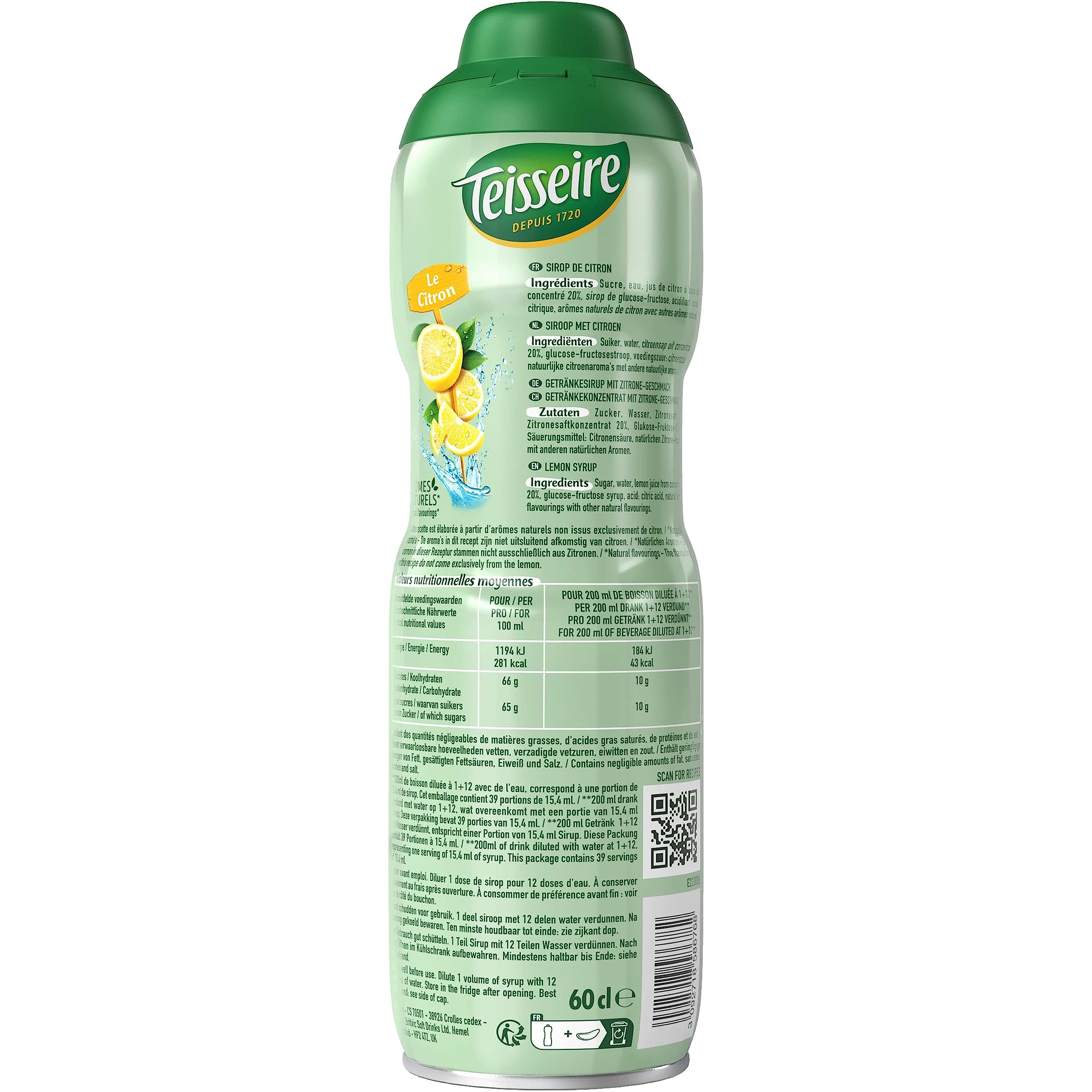 teisseire-sirop-de-citron-60cl-boisson-rafra-chissante-et-cocktails image 3