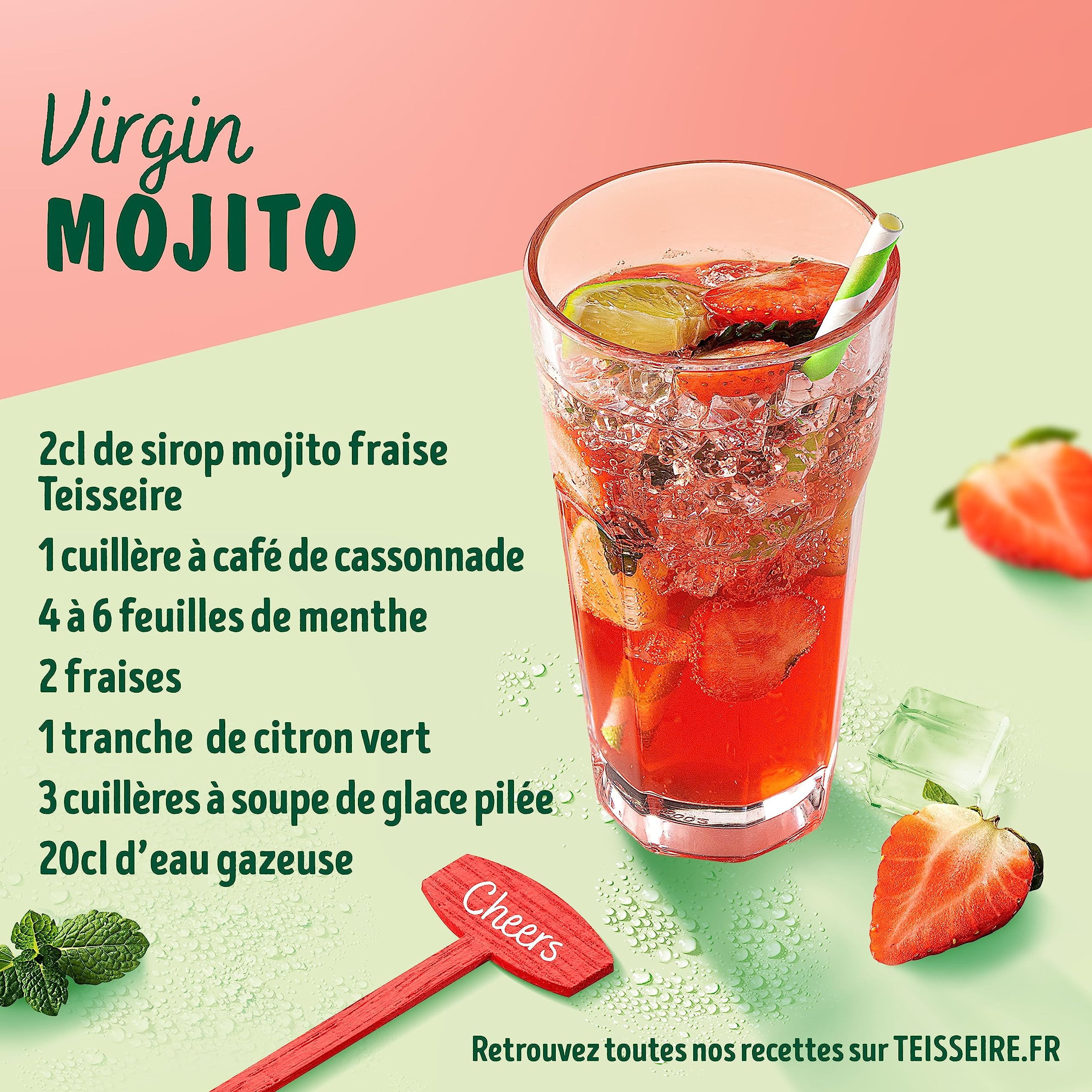 teisseire-sirop-saveur-mojito-fraise-cocktails-bidon-60cl image 4